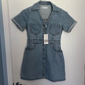 NWT Zara denim dress size L